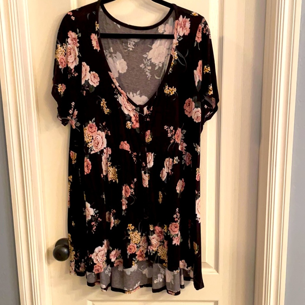 Torrid floral babydoll top
